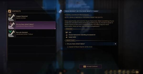 Dune Awakening Are Contracts Worth It for Character Progress?